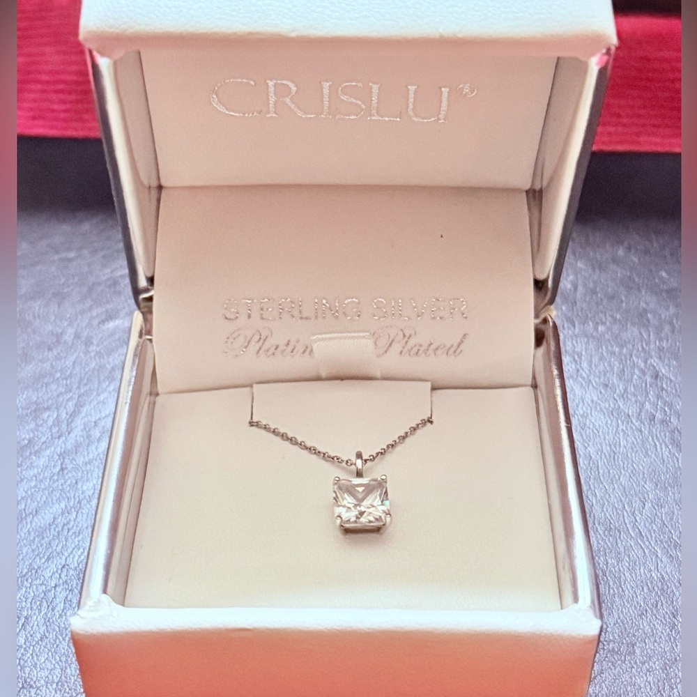 2.0ct Princess Cut Pendant
